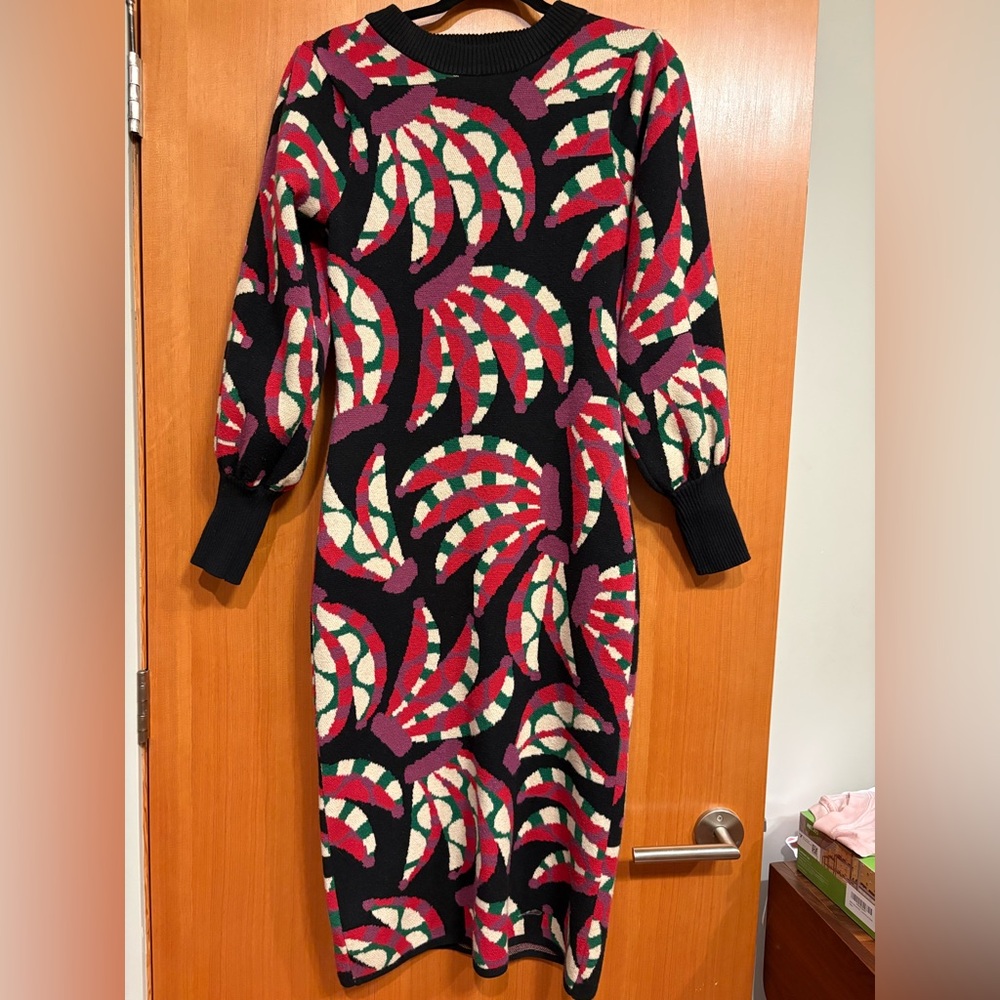 Farm Rio Banana Sweater Dress - Picture 5 of 7
